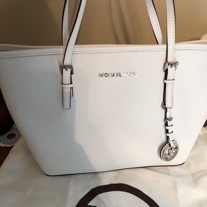 White Michael Kors purse